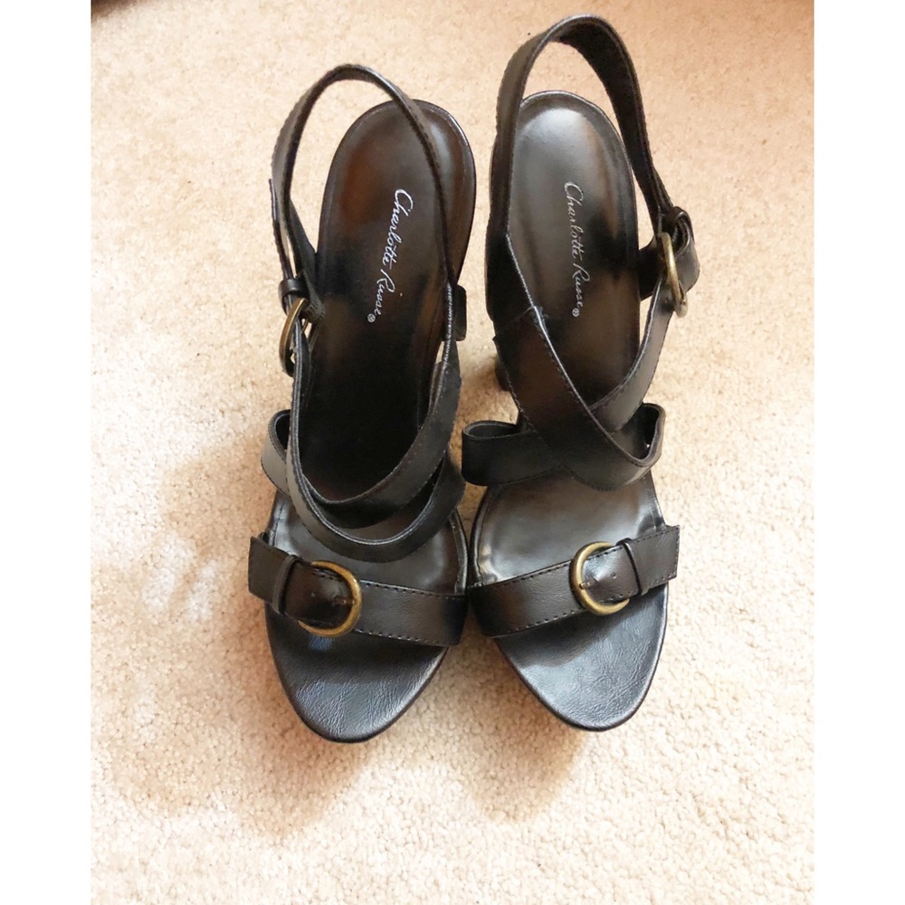 Charlotte Russe strappy black heels